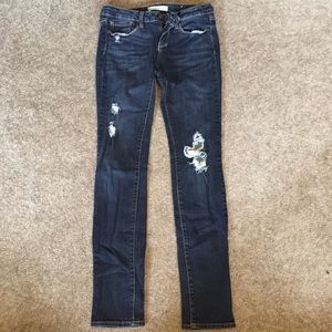 Bullhead dark skinny jeans